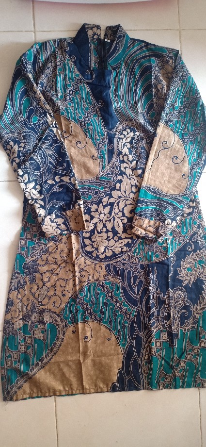 Maura Couple - Sania Ruffle Batik Couple Ori Ndoro Jowi Garansi Termurah Shopee - Batik Modern Solo