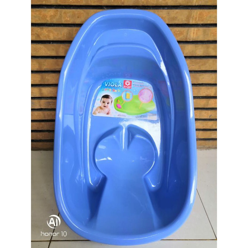 SUNLIFE Bak Mandi Bayi /Baki Bayi Plastik oval warna cerah