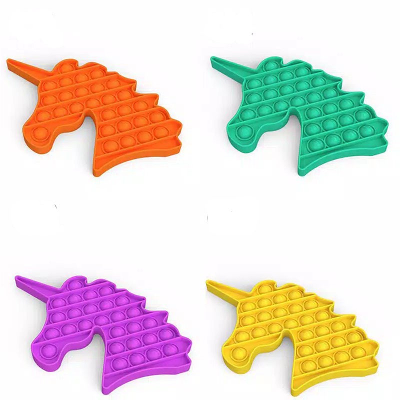 ( HOT ITEM ) FIDGET PUSH POP IT MAINAN ANAK PENGHILANG STRESS TIKTOK-POP IT - UNICORN