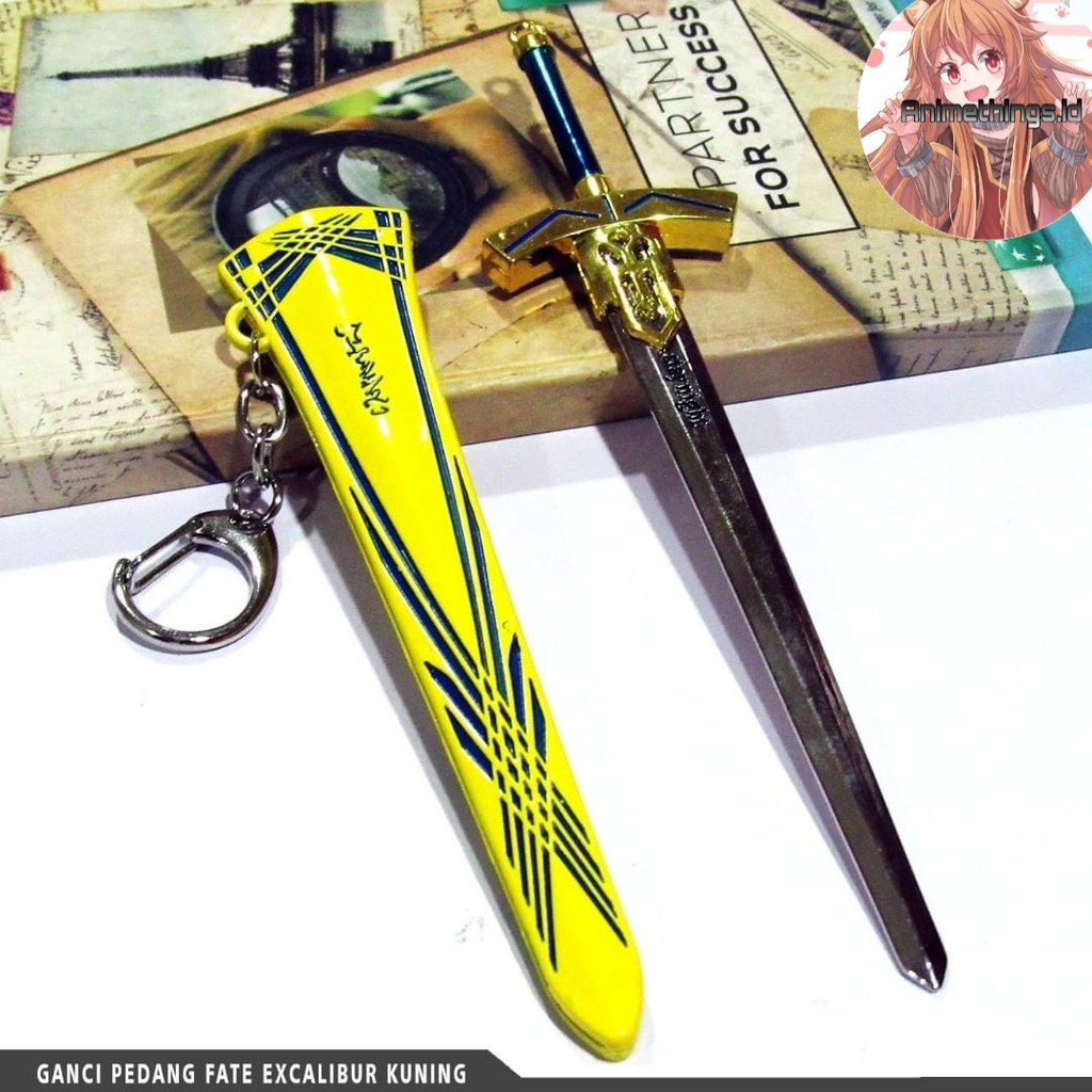 Gantungan Kunci Anime Fate Excalibur Kuning