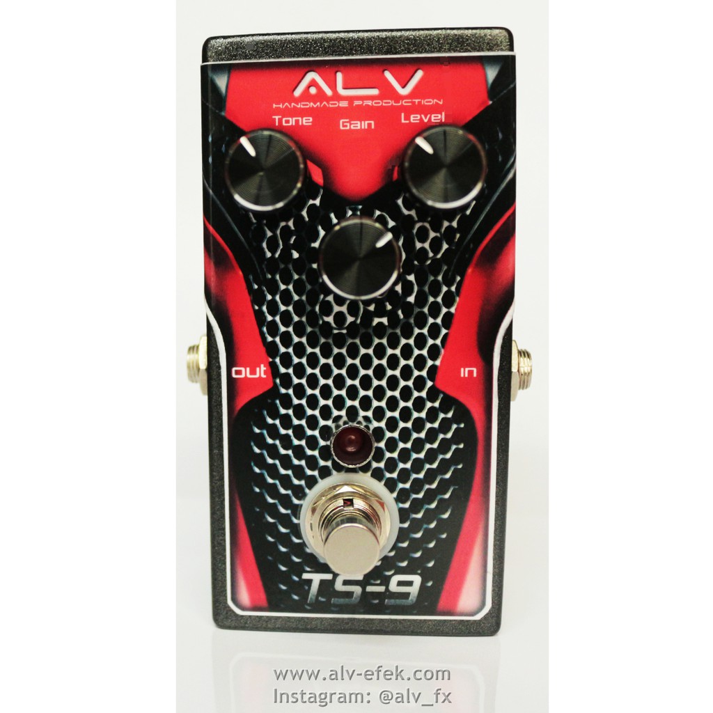Efek Gitar Overdrive ALV TS-9 clone TubeScreamer original dan bergaransi