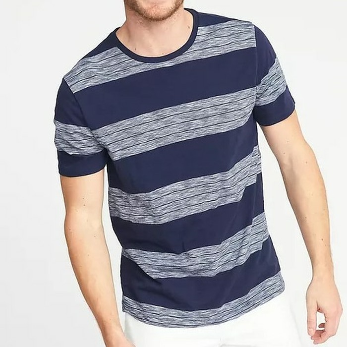 Men Stripe ON TSHIRT BIGSIZE / Kaos DISTRO Pria Branded JUMBO SIZE