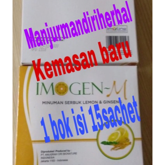 IMOGEN M minuman serbuk lemon dan ginseng