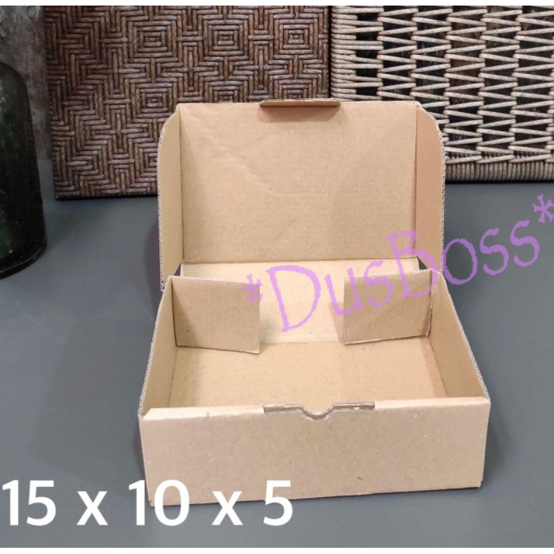 Kardus karton uk. 15 x 10 x 5 cm -Die Cut dan easy usage- aksesories /multifungsi-5