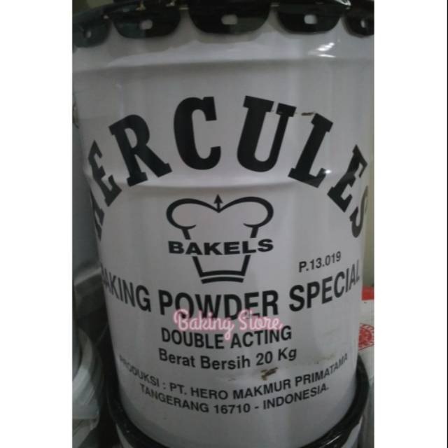 

Baking Powder Hercules 20kg - Gosend Only!! !!!