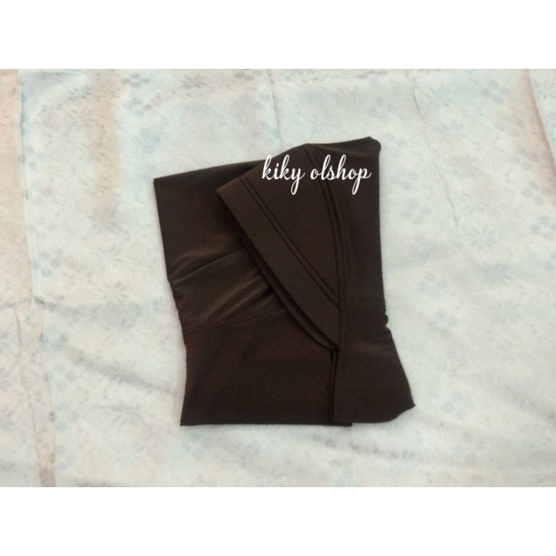 BERGO SNADA / BERGO GARIS PINGGIR / BERGO LAYANG / HiJAB INSTANT-Coklat