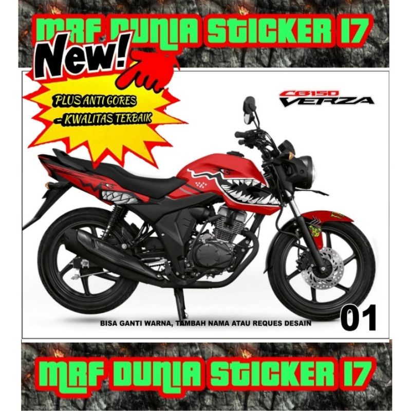 Sticker decal CB 150 Verza Full Body dekal Honda CB 150 Verza Stiker Decal Honda Verza 150 CB 01