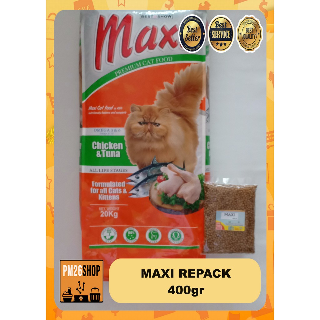 Makanan Kucing Cat Food Maxi Repack 400gr