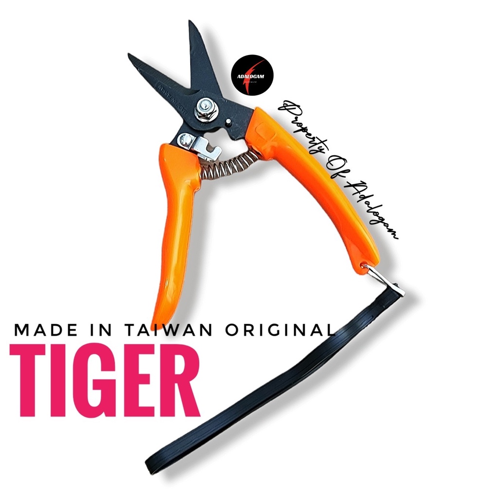 TIGER 702 Gunting Dahan Kebun 7&quot; Bengkok ASLI TAIWAN - Pruning Shears