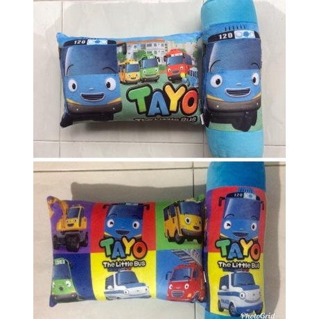 Bantal guling Tayo little bus SET