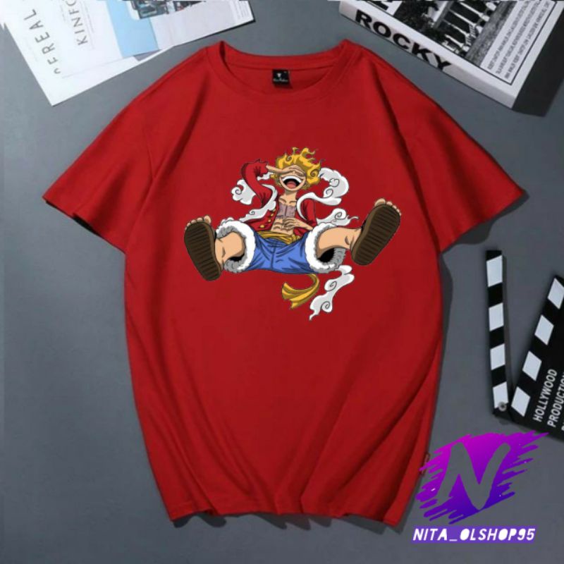 kaos one piece Luffy baju kaos Luffy gear5