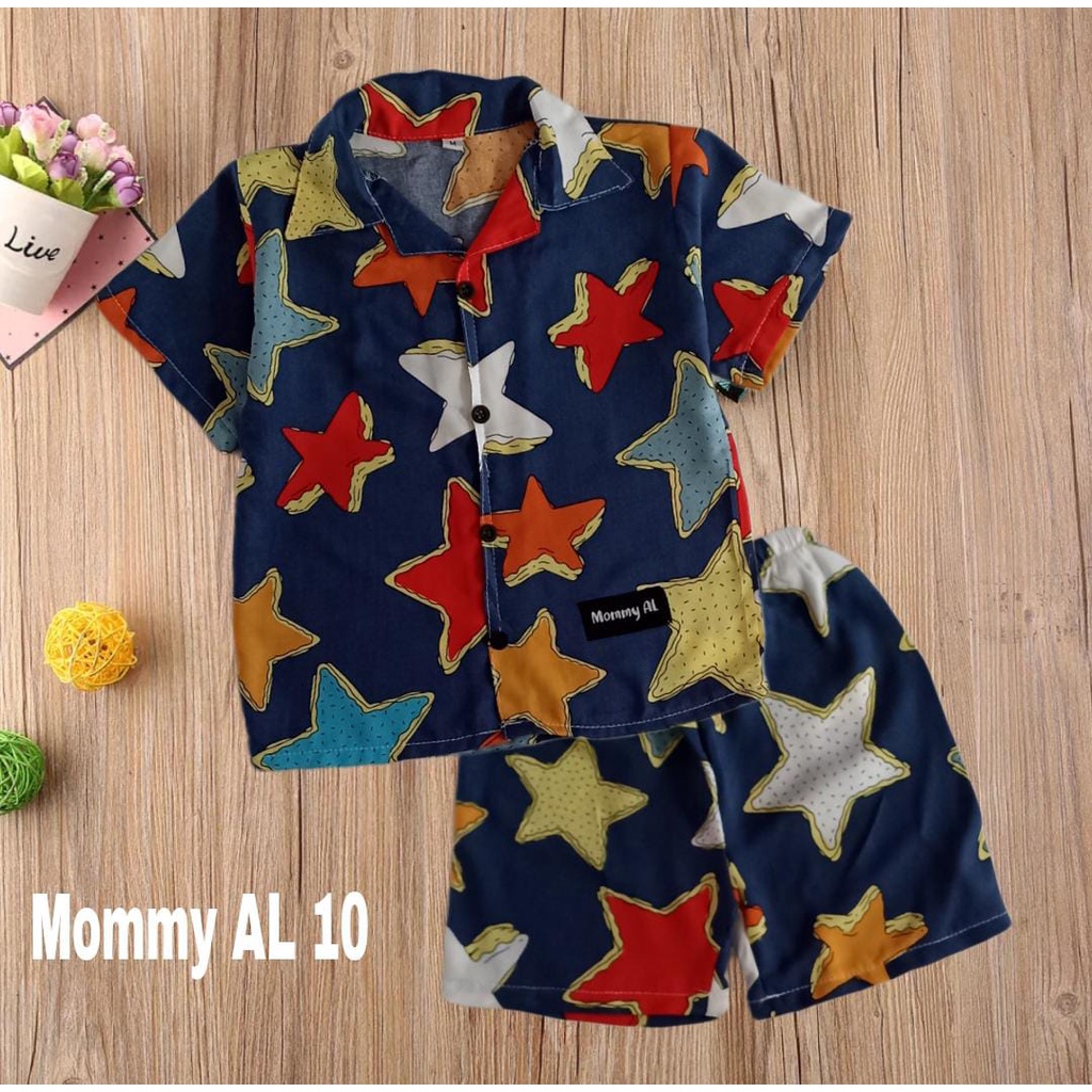 [MOMMY AL]SETELAN BAJU  RAYON ANAK 1-5 Tahun/PIYAMA ANAK/RAYON/OOTD