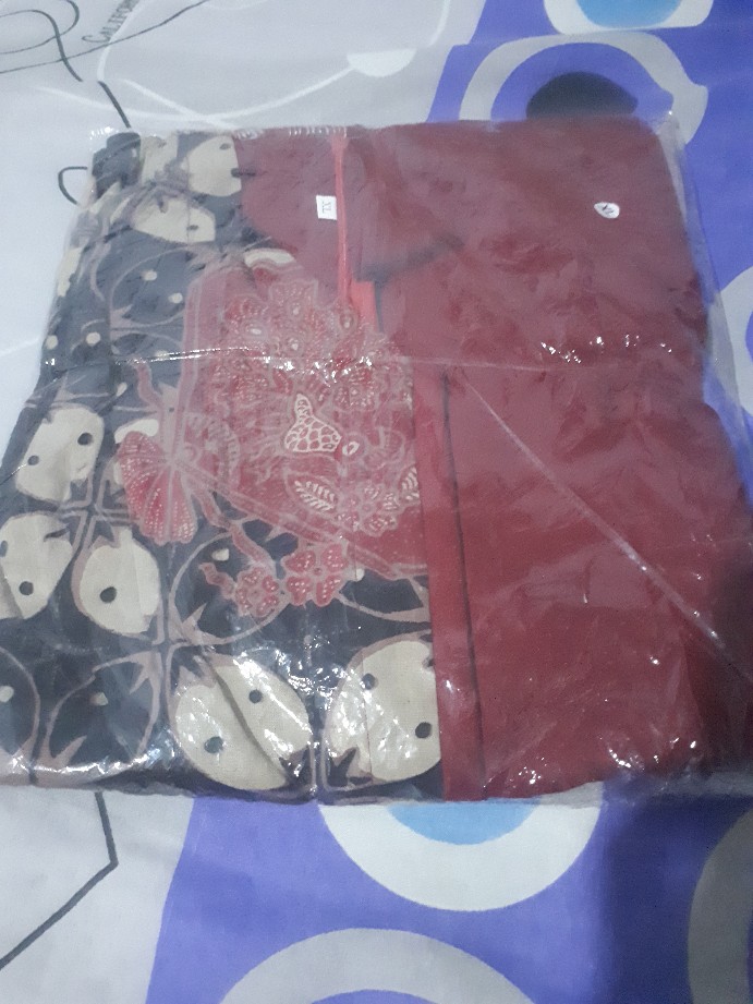 [bisa Cod] Batik Wanita Asj Sa Hrb026 Kenongo Kemeja Tosca Pendek