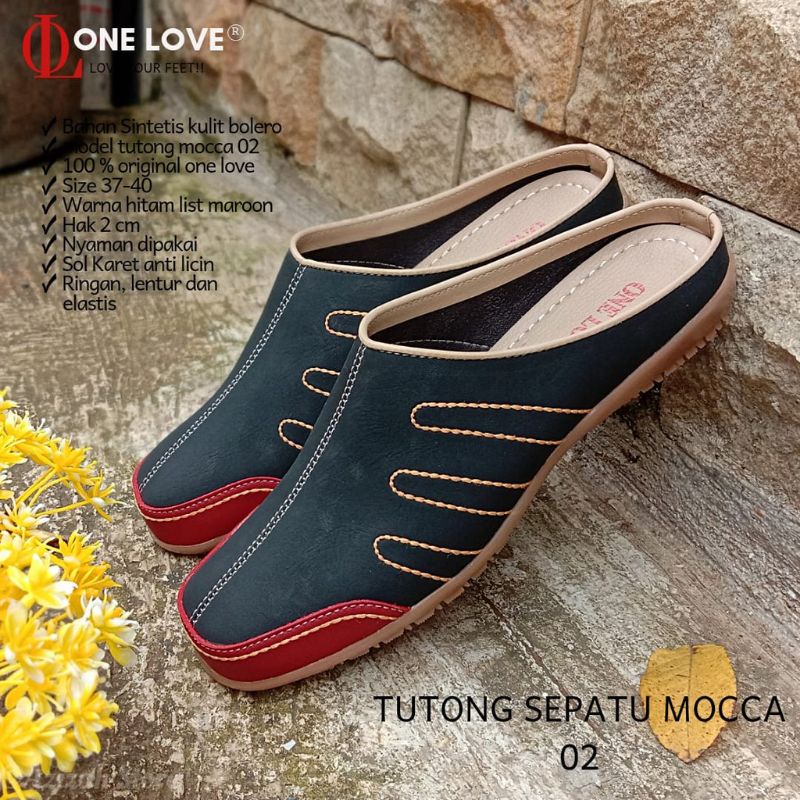 One love hilda flat sendal sepatu flat wanita bustong sneakers kasual