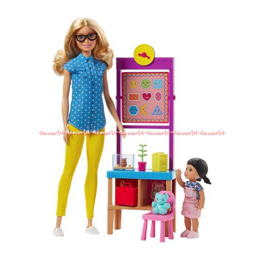 Barbie Teacher Learning Boneka Berbi Menjadi Guru Berbie Doll Barbie Careers Teacher Playset