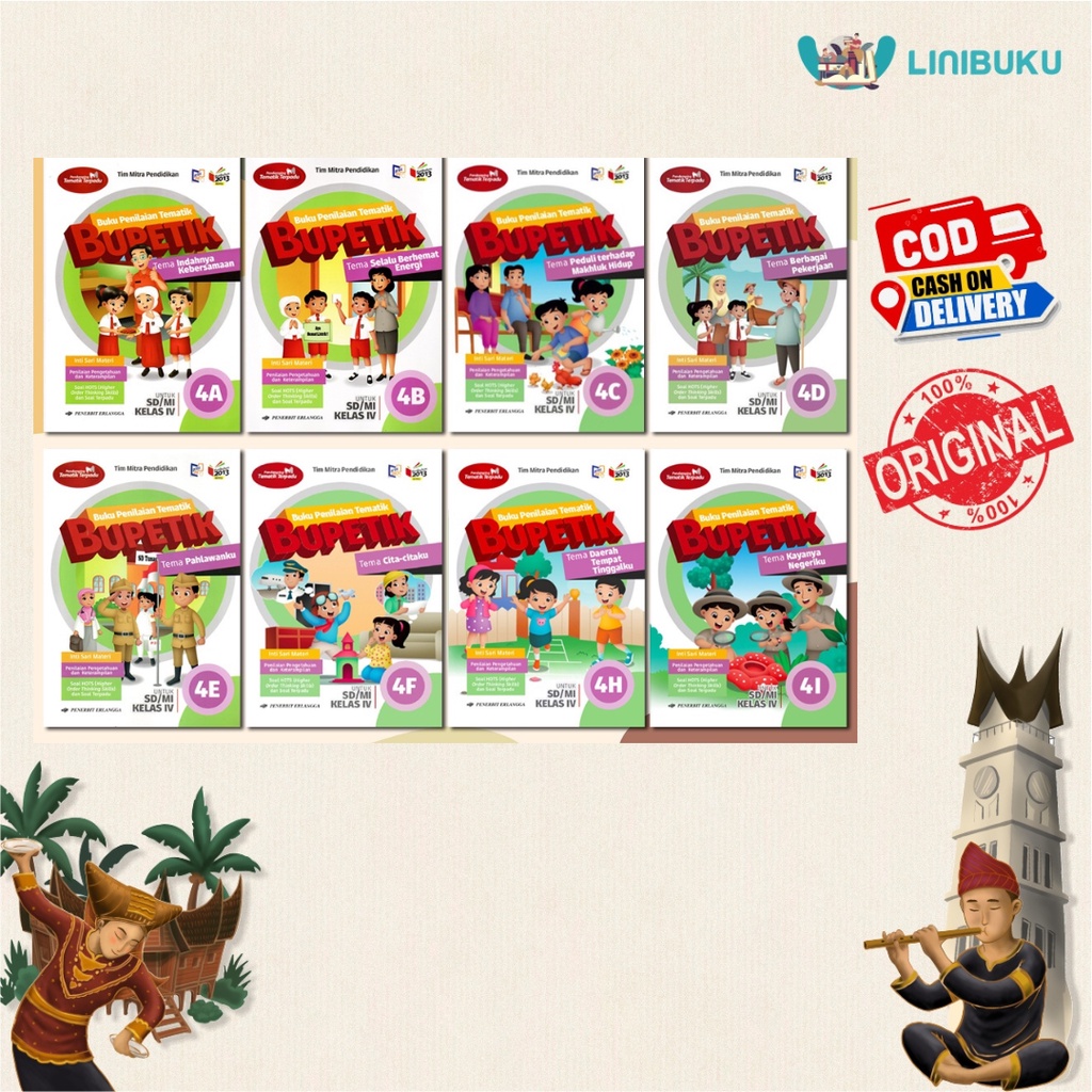 BUKU PENILAIAN TEMATIK KELAS 4 SD ERLANGGA - BUKU SEKOLAH