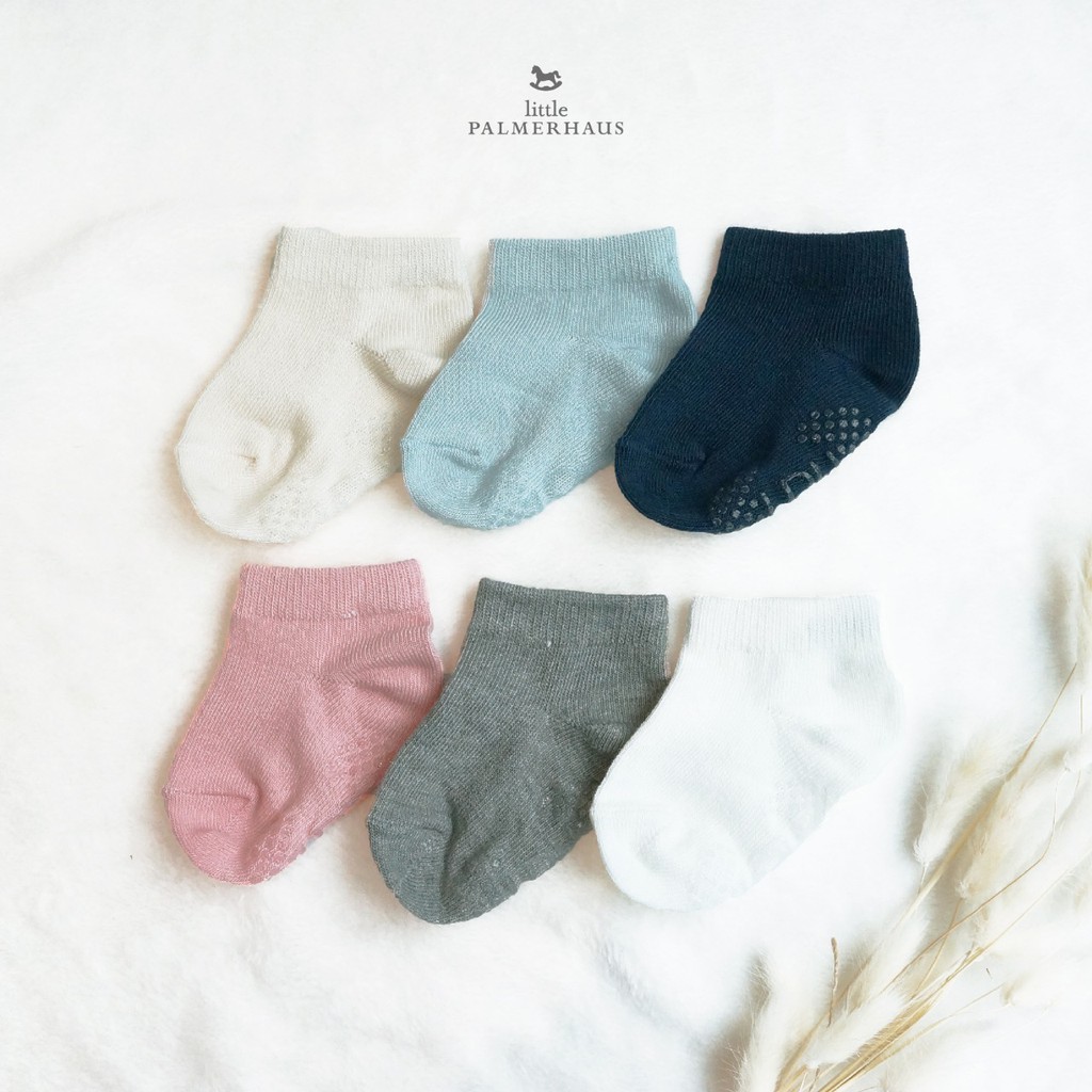 LITTLE PALMERHAUS - BASIC SHORT SOCKS WITH ANTISLIP