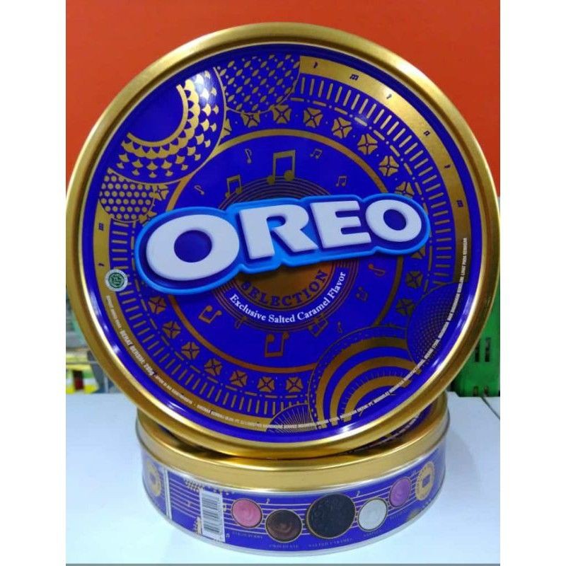 KUE LEBARAN KUE KERING PARCEL LEBARAN OREO SELECTION EXCLUSIVE RED VELVET FLAVOR BISKUIT PREMIUM