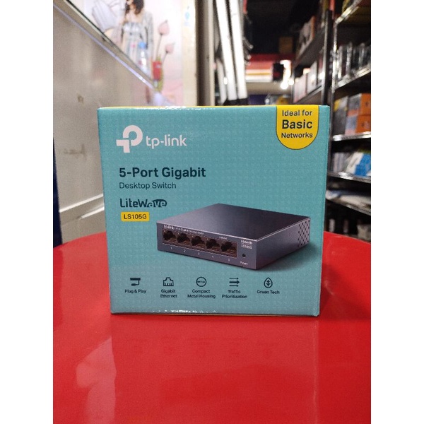 SWITCH HUB TP-LINK LS-105G 5 PORT 10/100/1000MBPS