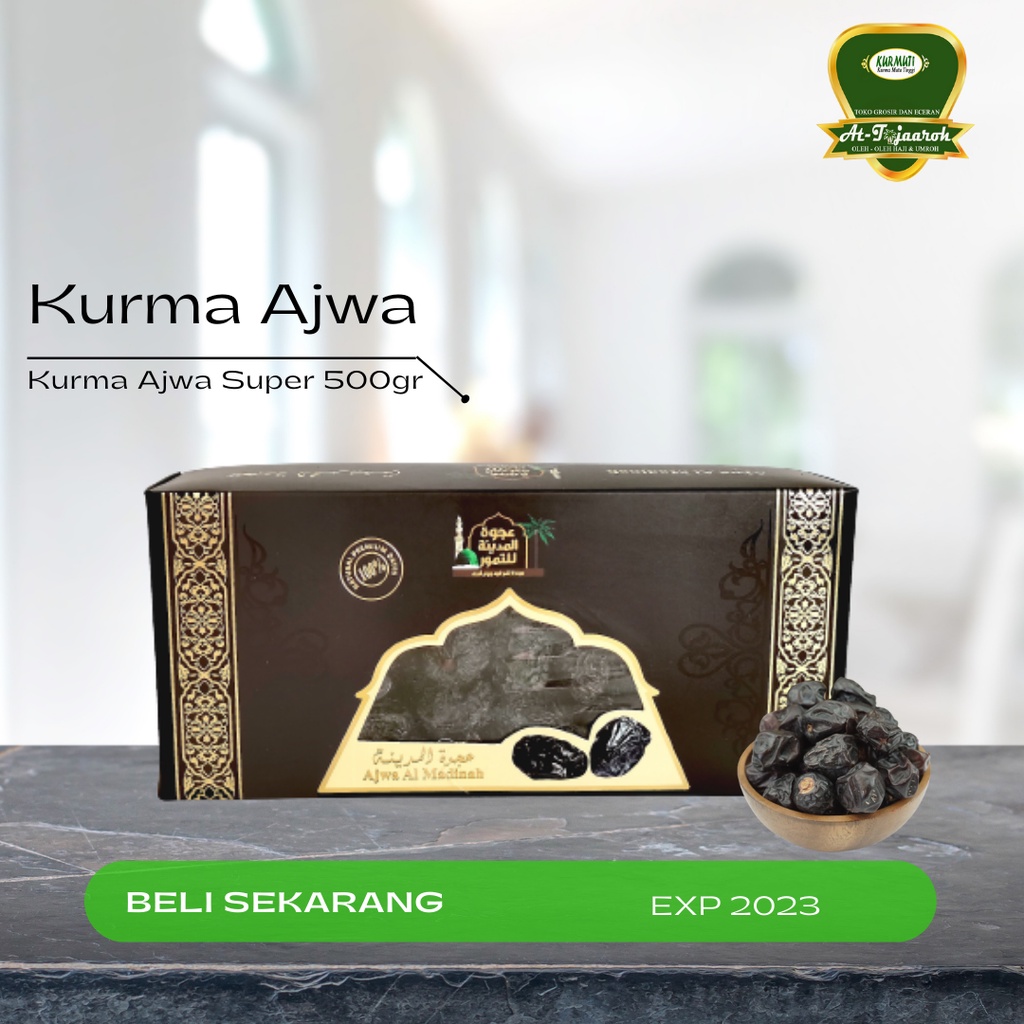 

KURMA AJWA MADINAH SUPER 500 GRAM