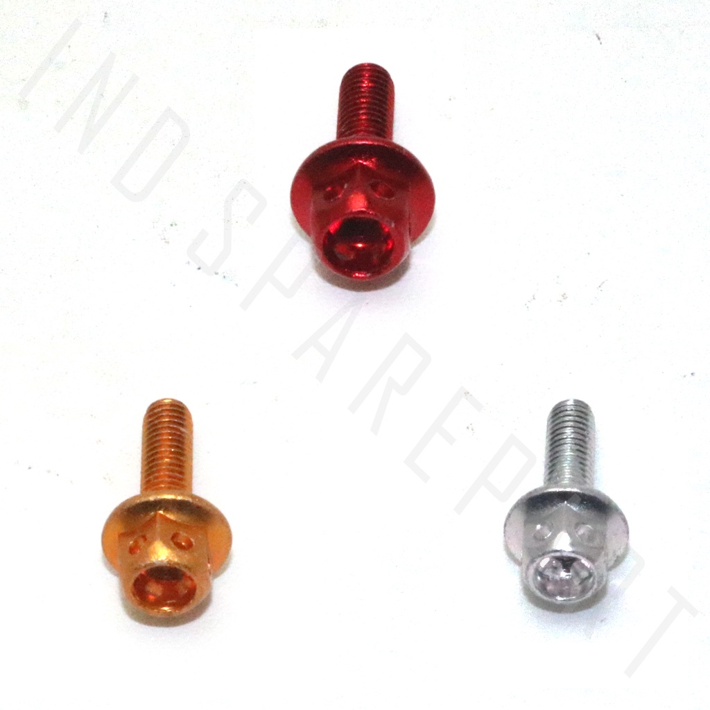 Baut-Baud Body-Bodi-Visor Probolt Cacing Philip-Phillip-Phillips-Pilip Motor Yamaha M5x16 M 5x16-M5- 5 X 16