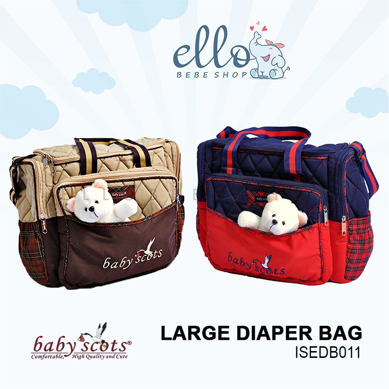 Tas Perlengkapan Bayi Ukuran Besar ISEDB011 Merk Baby Scots