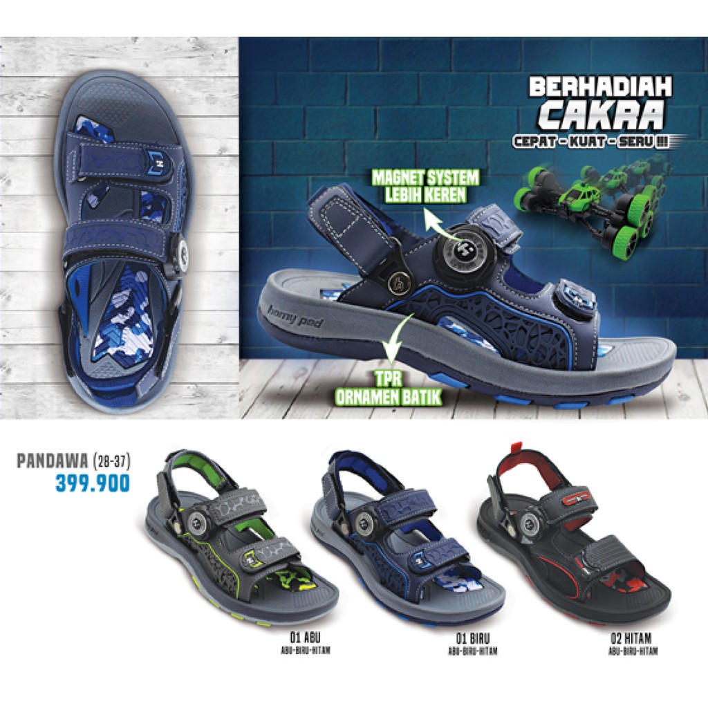 Homyped Pandawa Sandal Gunung Anak Laki-laki / Sendal Sepatu Sporty Putra Cowok Remaja