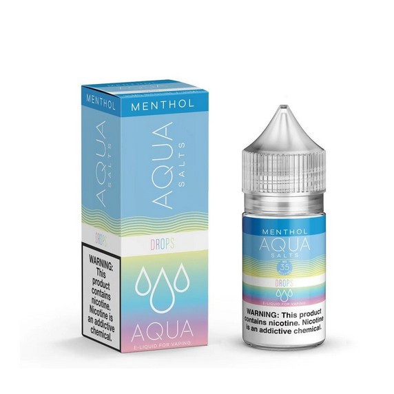 Aqua Drops Menthol Salt Nic US 30ML by EJM