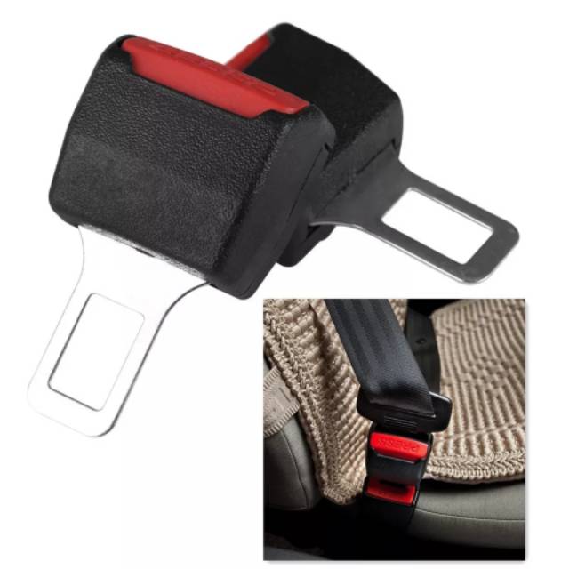 Seat Belt Car Buzzer Stopper Mobil Klip Clip Penghalang Bunyi Sensor Alarm Seatbelt Manual Matic