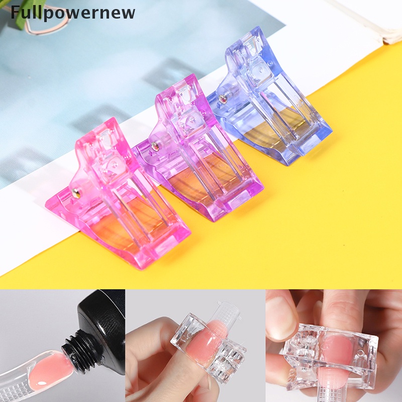 [FULL] 5/10pcs Nail Tips Clip Quick Building Poly Builder Gel DIY Extension Clamp Clips