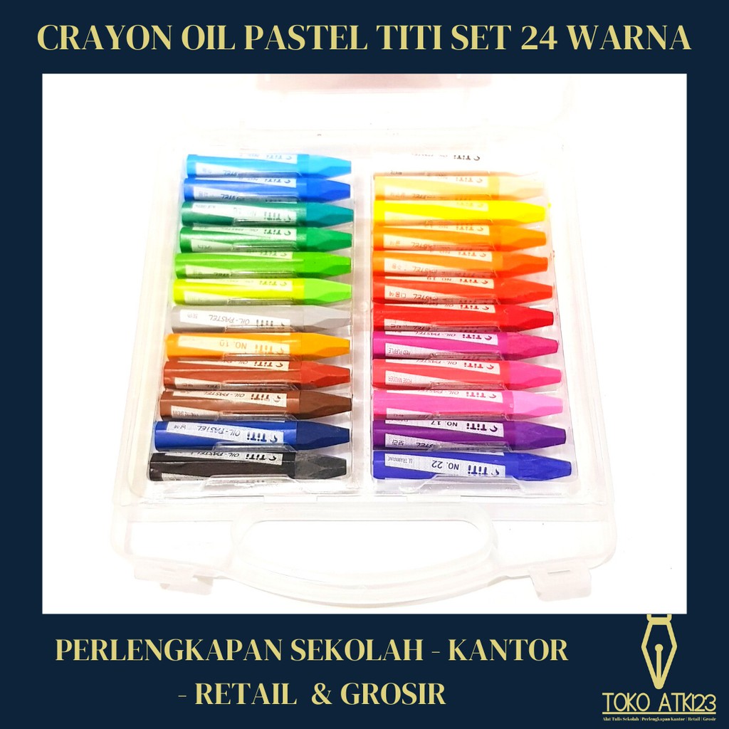 Crayon Oil Pastel Krayon Minyak TiTi Joyko 24 Warna