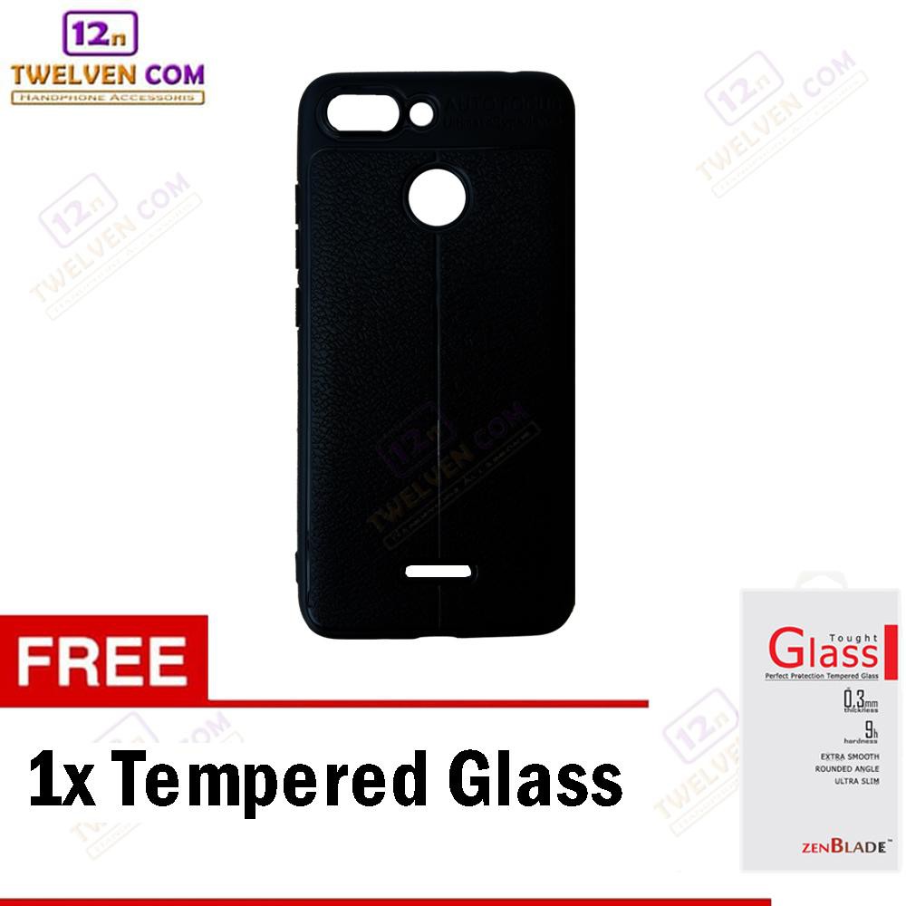 Case Auto Focus Softcase Casing for Xiaomi Redmi 6 - Hitam + Free Tempered Glass