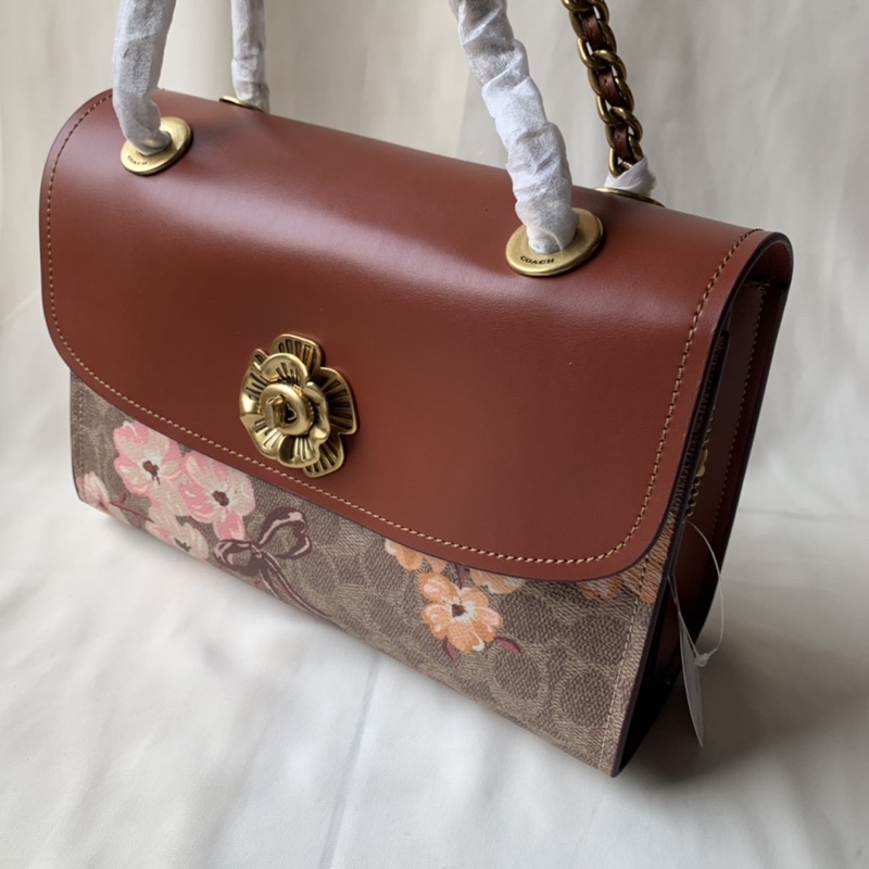 Coach Parker In Signature Canvas With Praire Floral Print(Coach 1680)