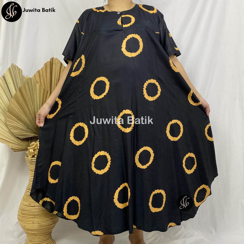 Juwita Batik - Daster Payung Jumbo LD 130 Model Nagita Busui Kancing Dada Kekinian