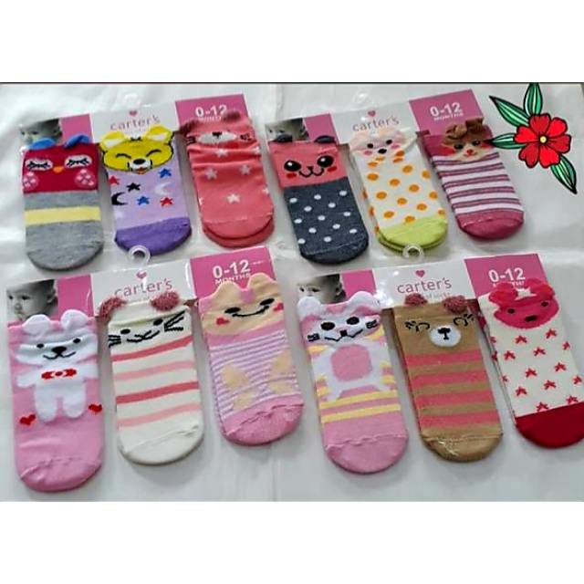 CARTER'S IMPORT TebeL 3 in 1 Kaos Kaki 3D for Girl /Boy 0-12