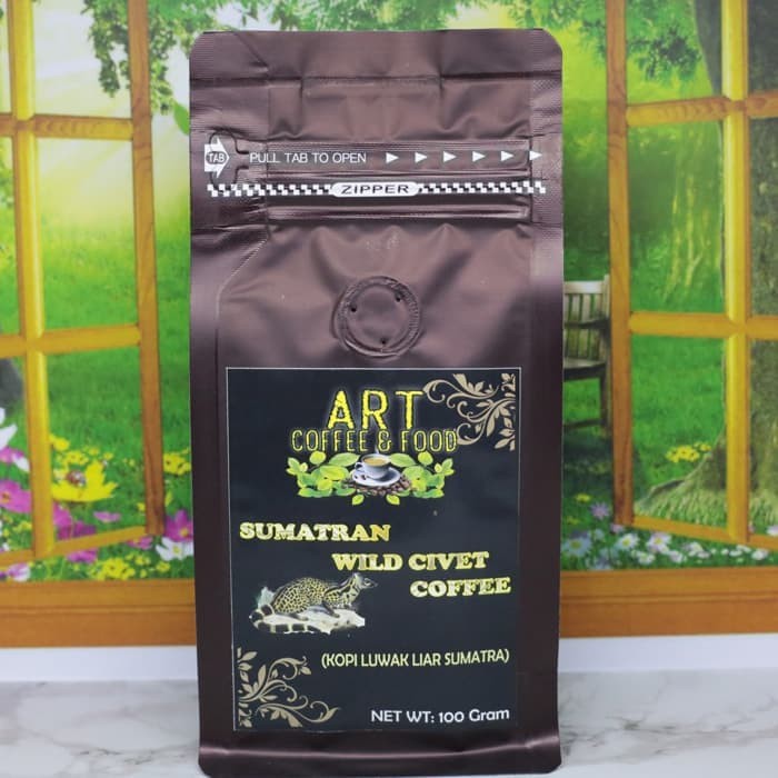 

KOPI LUWAK LIAR SUMATRA BIJI/BUBUK 100 GRAM- ART COFFEE ROASTERY
