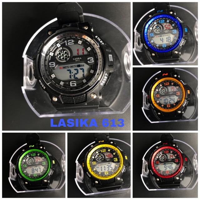 Jam Tangan anti air sporty digital dewasa lasika 613