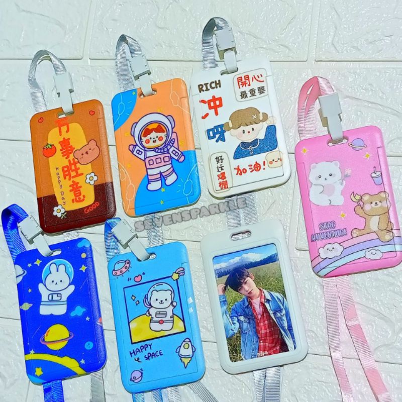 

[READY] pc photocard case holder card id bus kartu stiker pelindung kartu