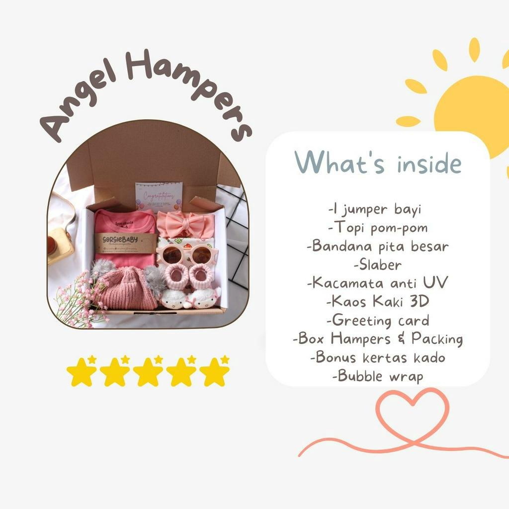 Hampers Newborn Set CLASSIC - Baby Hampers Premium Kado New Born Kado Bayi Paket Hampers Bayi GORGIEBABY