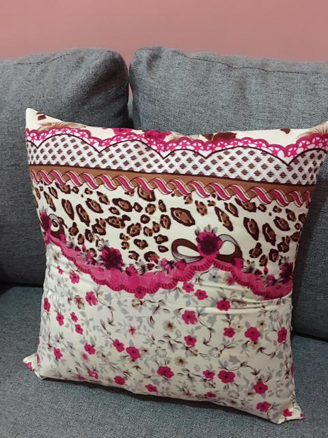 Terlaris!!! Grosir Sofa Set / Set Tamu / Sarung Bantal Sofa 40x40 Taplak Meja Motif Dan Bunga