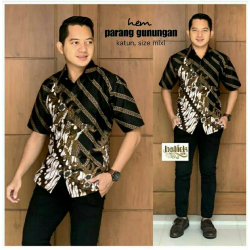 [Terlaris]COD Kemeja Batik Lawasan | Kemeja Batik pria | Kemeja pria lengan pendek Kemeja kekinian Batik Modern | Hem Batik