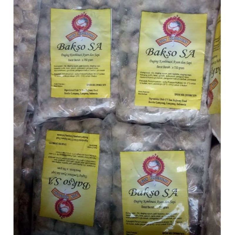 

bakso Sony asli Lampung varian SA (sapi ayam)