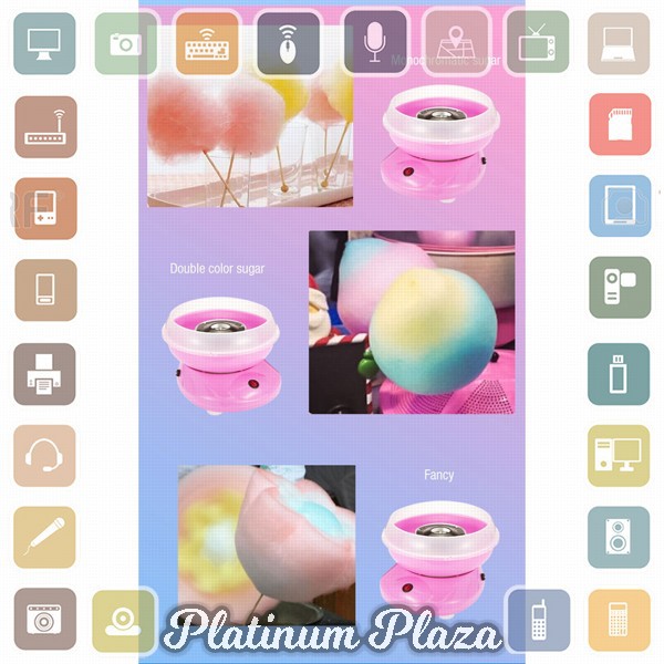 ANIMORE Mesin Pembuat Gula-Gula Kapas Cotton Candy - JK-MO5 - Blue`1PISBU-