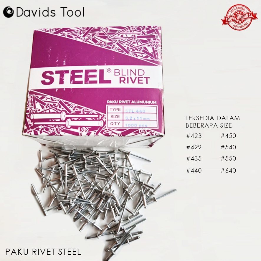 Paku Rivet Ripet Keling Rifet Steel