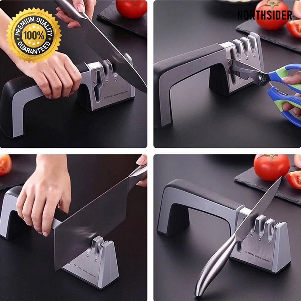 ALAT PENGASAH PISAU - GUNTING | KNIFE SHARPENER 4 STAGES S-010