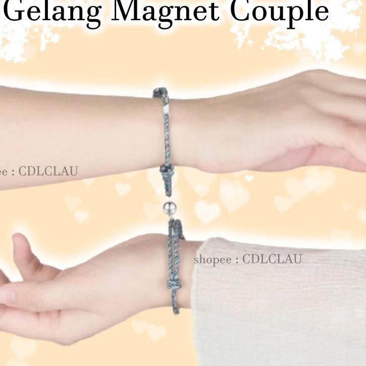 Promo...-258  2PCS/SET GELANG COUPLE MAGNET - Creative Couple Magnet Attract Bracelets