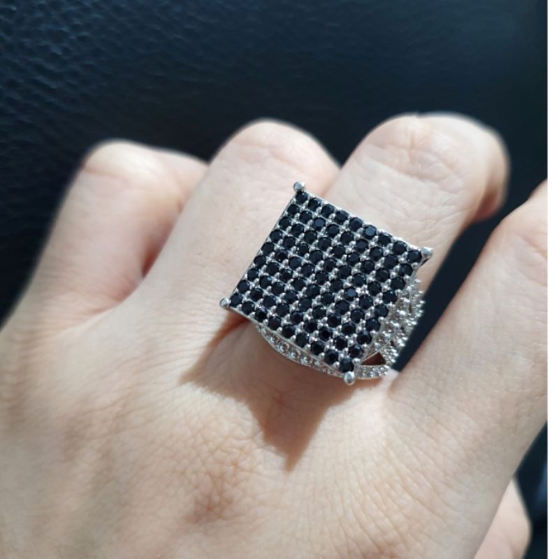 Cincin Zircon Premium Quality Lapis emas Premium Quality Anti karat anti alergi Mata kilau ml092