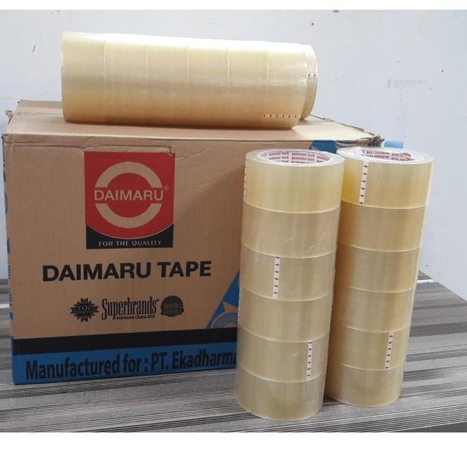 

Diskon 70SAA Lakban Daimaru Tape Isolasi Bening 2 inch x 90 Yard 67 Readystock