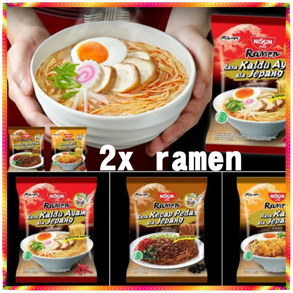 

2x dua bungkus ramen kaldu ayam ala jepang ramen mie instan korea 120gr