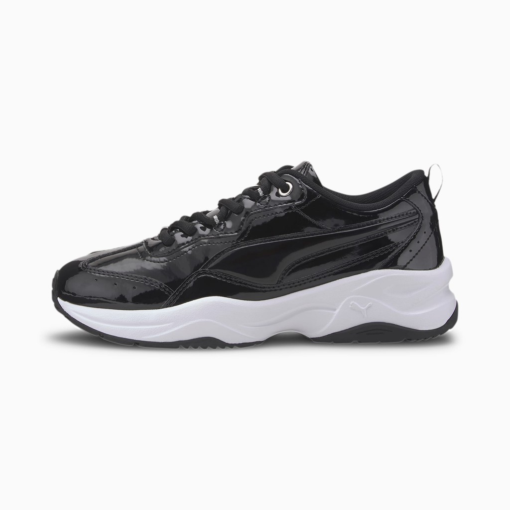 puma black white silver